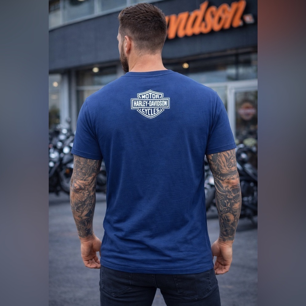Harley-Davidson wounded warrior project Blue Graphic T-Shirt - Picture 4 of 10